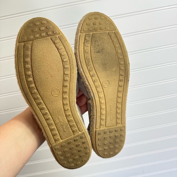 Verbenas Carmen Soft Suede Leather Taupe Slide On D'Orsay Espadrille Flats EU 39 - Picture 12 of 12